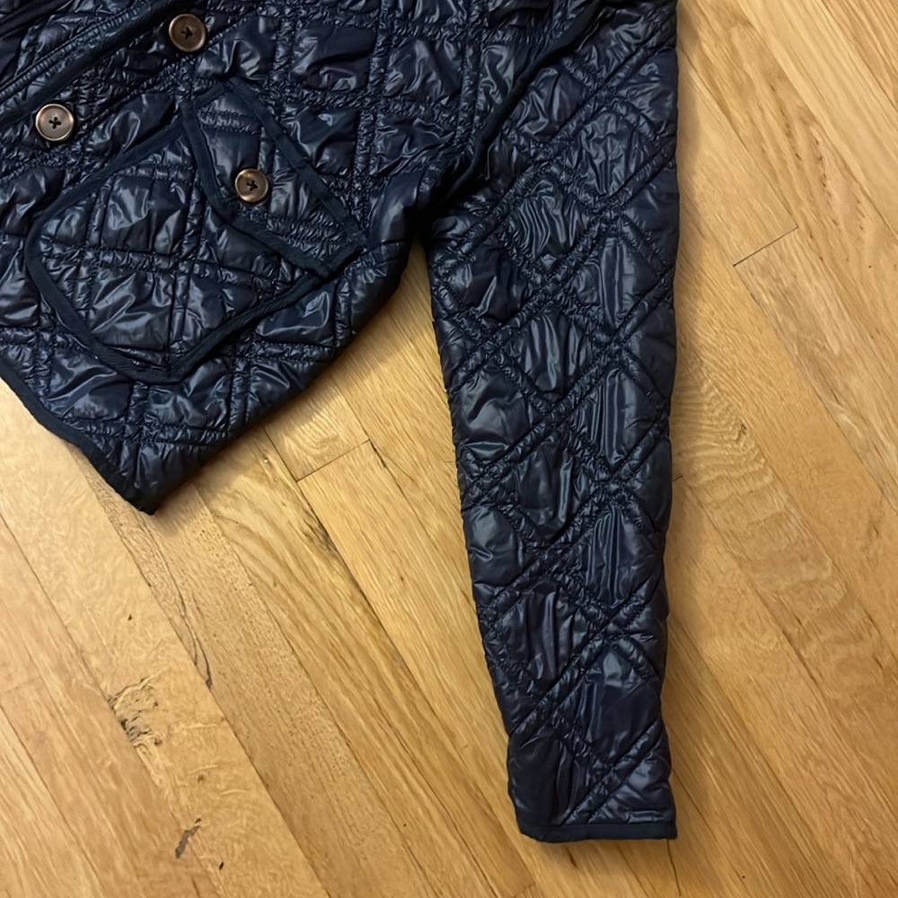 Navy Quilted Jacket Size L - Picture 3 of 7